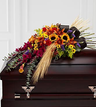 Glorious Garden Casket Spray